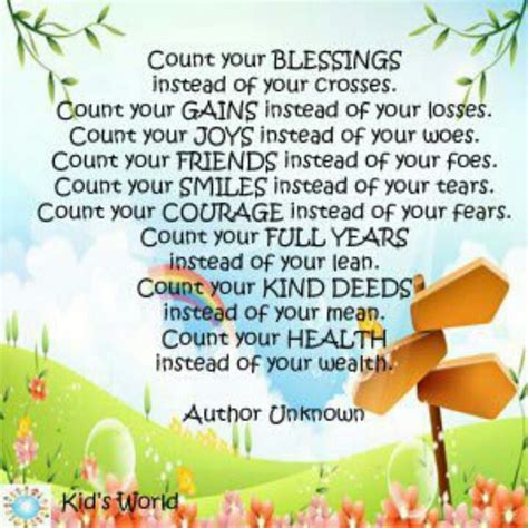 Quotes About Counting Blessings Quotesgram