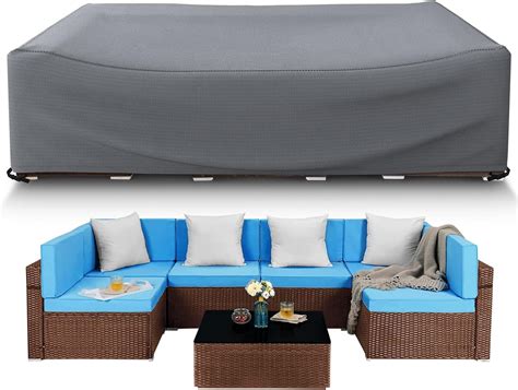 Startwo Outdoor Patio Furniture Sectional Couch Cover 100 Waterproof