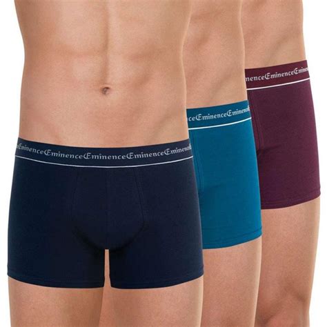 Eminence Boxers Homme Coton Business Marine Bleu Bordeaux