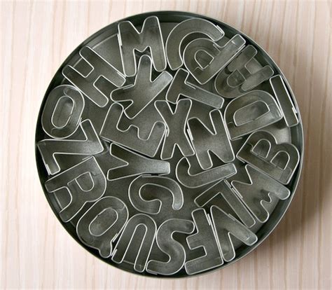 Cookie Cutter Set Mini Alphabet by sweetestelle on Etsy