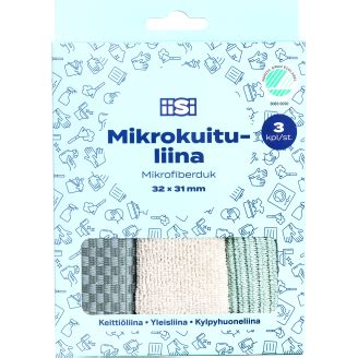 Mikrokuituliina Iisi 3 Kpl Tokmanni Fi