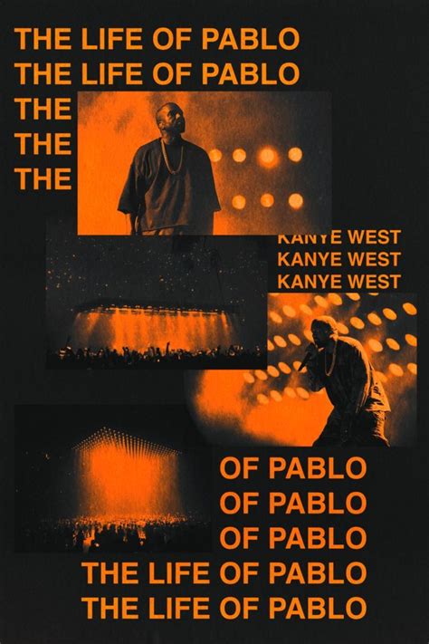 Kanye West Tlop Black X Orange Poster Hip Hop Poster Album Art