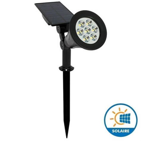 6W 400 Lumens Warm White Solar LED Spike Spotlight