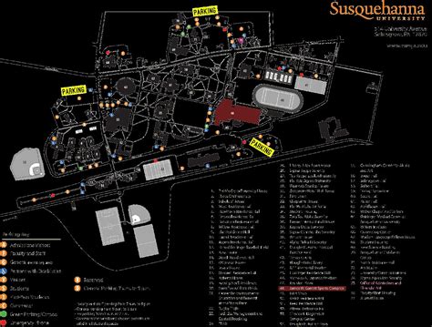 Susquehanna University Campus Map Wynne Karlotte