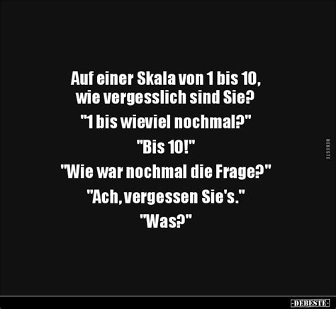 Auf Einer Skala Von 1 Bis 10 Wie Vergesslich Sind Sie 1 Bis Wieviel