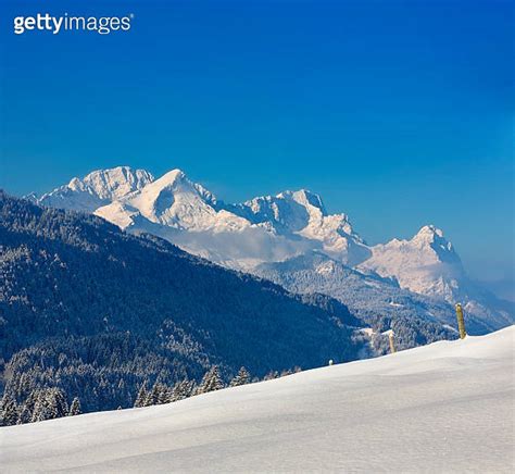 Zugspitze Alpspitz Waxenstein In Garmisch Partenkirchen Germany