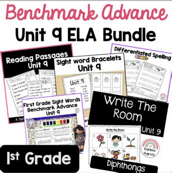 Benchmark Advance Unit Bundle First Grade By Rainbow Rugrats Tpt