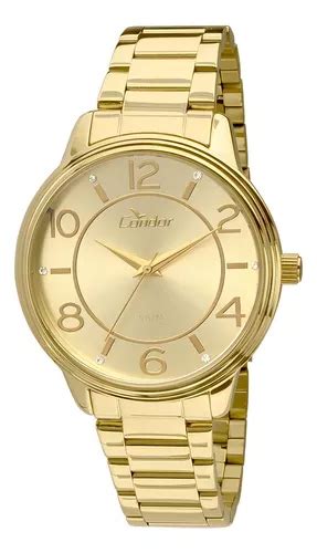 Reloj Para Mujer Condor Co Krh D Con Correa Color Dorado