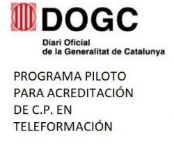 PROGRAMA PILOTO ACREDITACIÓN DE CERTIFICADO DE PROFESIONALIDAD EN