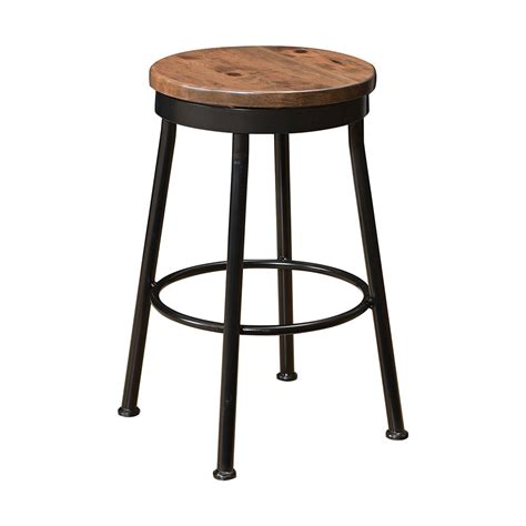 Metal Base Swivel Bar Stool This Oak House Handcrafted Furniture