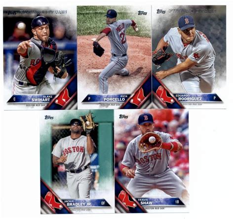 Amazon 2016 Topps Series 2 Baseball Boston Red Sox Team Set Of 10