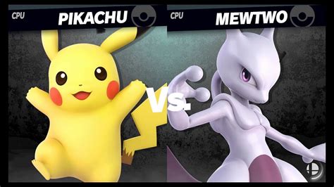 Pikachu Vs Mewtwo Super Smash Bros Ultimate Smash Mode Gameplay