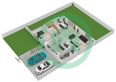 Floor Plans For Type Semi Detached Deluxe B Bedroom Villas In Nasma