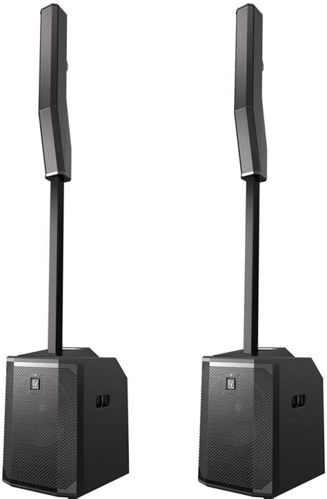 Electro Voice EVOLVE 50 Powered Column PA System Black Pair