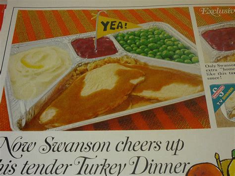 Vintage Advertisement Swansons Frozen Dinner 1960s