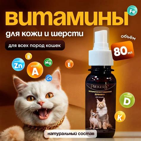 Витамизированная добавка для кошек, 80 мл - купить с доставкой по ...