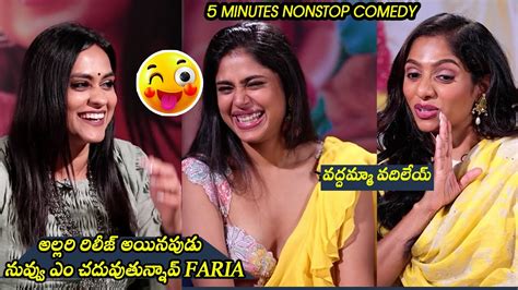 Faria Abdhuallah Jamie Lever Fun Interview Aa Okkati Adakku Movie