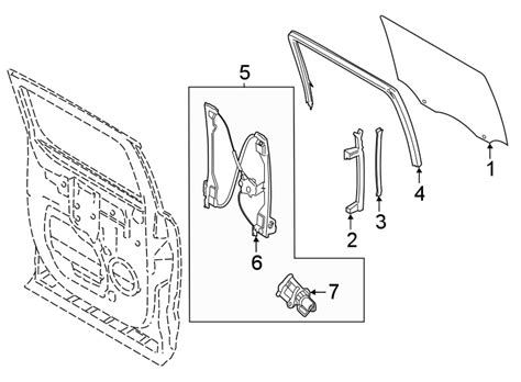 2022 Ford F 150 Raptor Crew Cab Pickup Fleetside Guide Window Channel