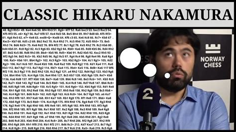 Classic Hikaru Nakamura Calculation Norway Chess Youtube