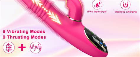 Amazon Romanve Thrusting Rabbit Vibrator Sex Toys In G Spot Clitoral Stimulator