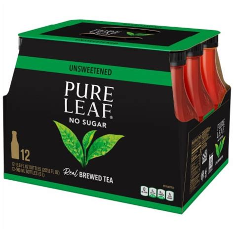 Pure Leaf® Unsweetened Black Iced Tea Multipack Bottles 12 Pk 169 Fl Oz Kroger