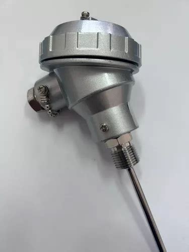 Sensor Pt100 3 Fios Haste Inox 150mm Rosca 1 2 Bsp Cabeçote Frete grátis