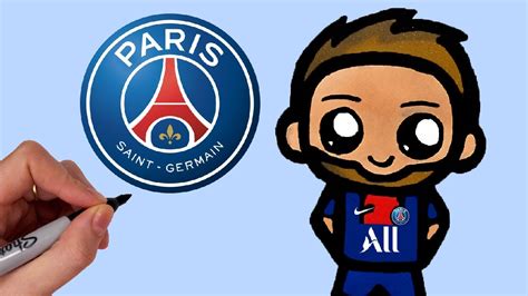 Comment Dessiner Messi Avec Le Maillot Du Psg Mignon Kawaii Youtube