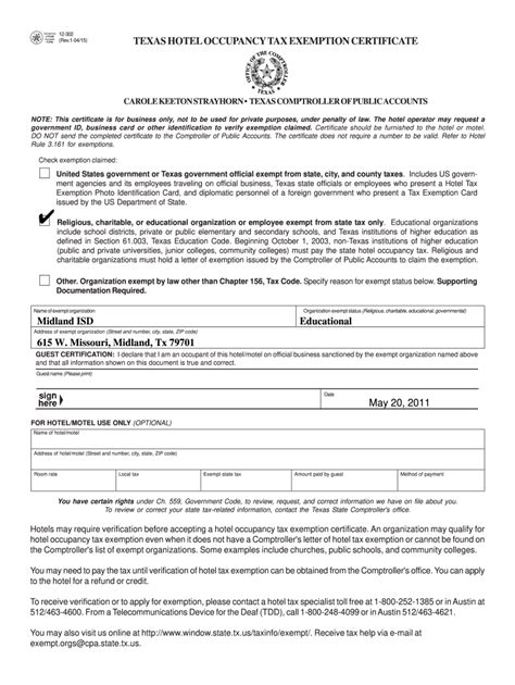 Fillable Ohio Tax Exemption Form Printable Forms Free Online