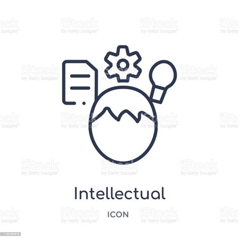 Linear Intellectual Icon From Education Outline Collection Thin Line