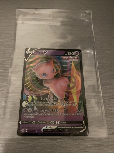 Pokémon TCG Mew V Fusion Strike 113 264 Holo Ultra Rare eBay