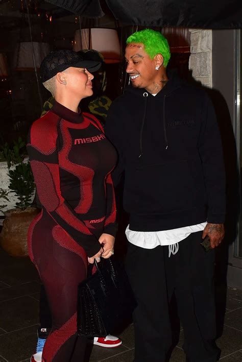 Amber Rose And Boyfriend Alexander Edwards Night Out In Beverly Hills