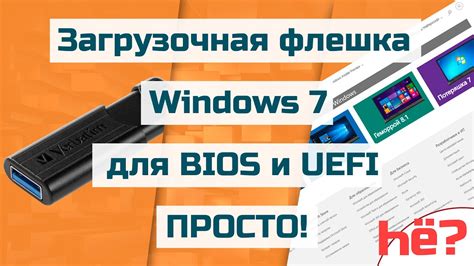 Загрузочная флешка Windows 7 для UEFI и BIOS | Как сделать загрузочную ...