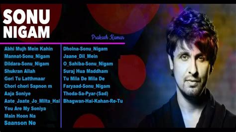 Sonu Nigam Songs List
