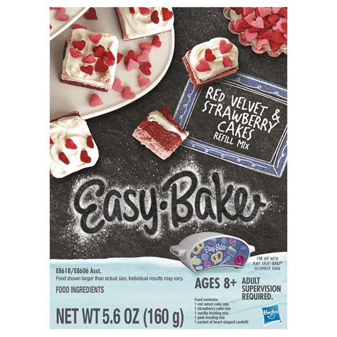 Easy Bake Ultimate Oven Red Velvet And Strawberry Cakes Refill Pack Toy