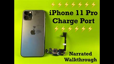 How To Replace Iphone 11 Pro Charging Port Walkthrough Youtube