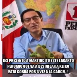 Meme Personalizado LES PRESENTO A MARTINCITO ESTE LAGARTO PERUANO QUE