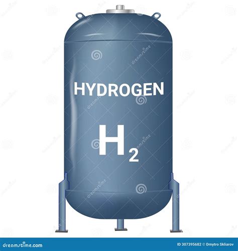 Hydrogen Storage Tank H2 Green Energy Ans Ecology Stock Illustration Illustration Of Ecology