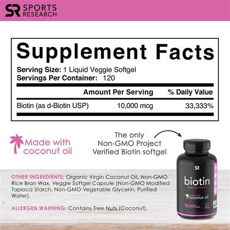 Buy Sports Research Extra Strength Vegan Biotin Vitamin B Supplement