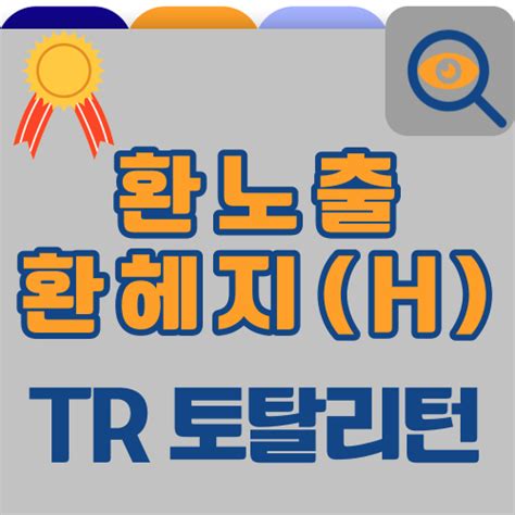 환노출 환헤지h 차이점 뭐가다를까 Tr 토탈리턴 환헤지h 환노출 에덴 인베스트먼트