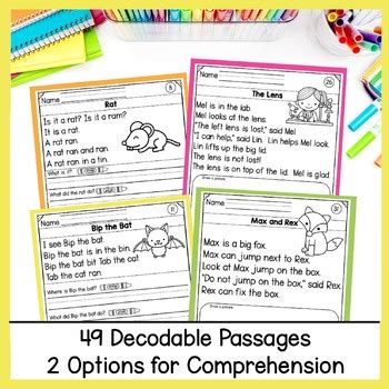 Decodable Reading Passages With Comprehension Questions Aligned To Ufli