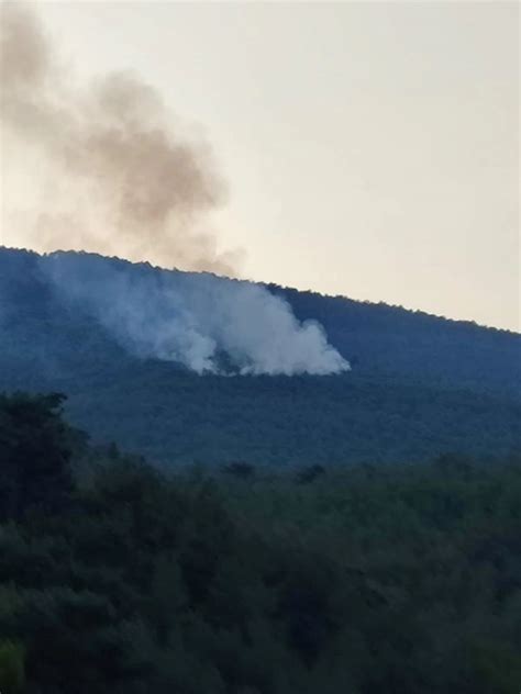 İzmir de Yıldırım Düşmesi Sonucu Çıkan Orman Yangını Kontrol Altına