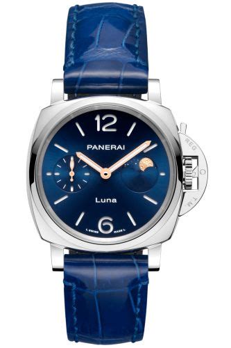 Panerai PAM01179 Luminor Due Luna Automatic Stainless Steel Blue