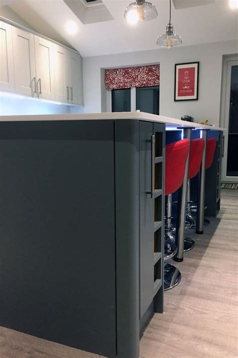 Kitchen Supplied By Benchmarx Leek Shaker Cabinets Are A Mixture Of