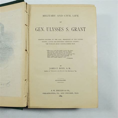 Life Of General Grant Military And Civil Life P W Ziegler 1885