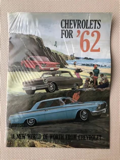 1962 Chevrolet Impala Brochure Catalogue Catalogue Lowrider Eur 8969