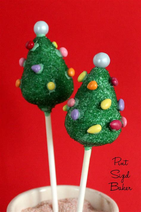 How To Make Christmas Tree Cake Pops • Pint Sized Baker Recipe Christmas Cake Pops