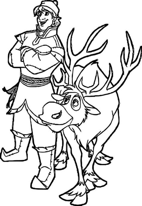 Cool Sven Kristoff Coloring Page Desenhos Para Colorir Frozen Porn