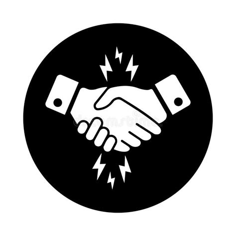 Collaboration Joint Venture Icon Black Vector Sketch Stock Vector