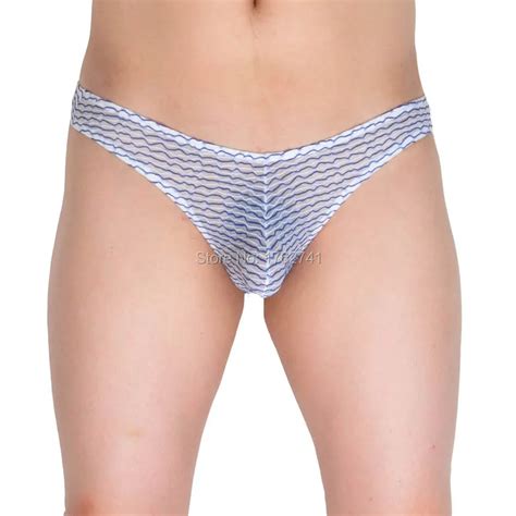 Buy Mens Translucent Jacquard Mesh Sexy Bikinis