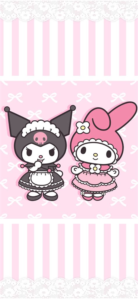 pink kuromi and my melody wallpapers 💖